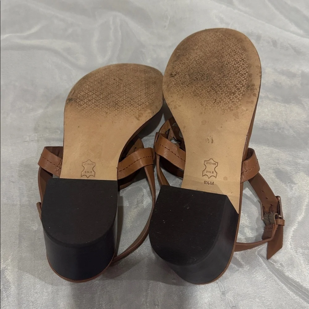 Tory Burch 6.5 Metal Miller Wedge Heels - Picture 6 of 9